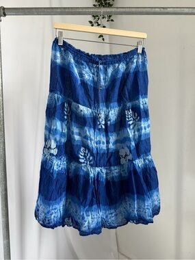 Vintage flowy midi skirt